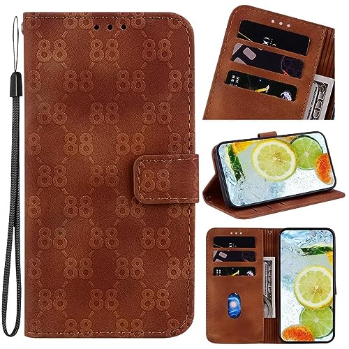Kompatibel für Samsung Galaxy J3 2016 Handyhülle Doppel Acht Premium Leder Samsung Galaxy J3 2016 Book Cover Etui Standfunktion Kartenfach Hülle RFID Schutzhülle Lederhülle Handytasche Tasche braun Kompatibel für Samsung Galaxy J3 2016 Handyhülle Doppel Acht Premium Leder Samsung Galaxy J3 2016 Book Cover Etui Standfunktion Kartenfach Hülle RFID Schutzhülle Lederhülle Handytasche Tasche braun von TUUNKMUY