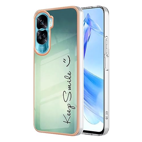 Samsung Galaxy S22 Plus Kompatible für Handyhülle Samsung Galaxy S22 Plus Hülle Silikon Case Cover Tasche Dünn Durchsichtige Schutzhülle Handytasche Schale Bumper TPU Fall Mädchen Etui Lächeln von TUUNKMUY