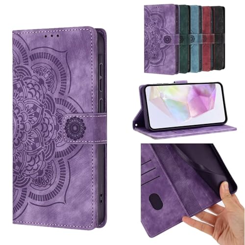 für iPhone 15 Plus Hülle Mandala Premium Leder Book PU Flip Case Wallet Lederhülle Handyhülle Klapphülle Magnetisch Bumper Schutzhülle Kompatibel mit iPhone 15 Plus Lila für iPhone 15 Plus Hülle Mandala Premium Leder Book PU Flip Case Wallet Lederhülle Handyhülle Klapphülle Magnetisch Bumper Schutzhülle Kompatibel mit iPhone 15 Plus Lila von TUUNKMUY