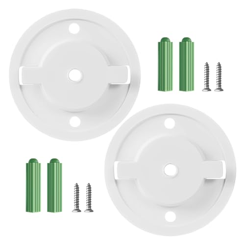 2 Sets Smart-Kamera-Wandbefestigungsbasis, wasserdichte Kamera-Halterungsdocks mit Schrauben und Erweiterungssteckern, stabile Wandhalterung, Halterung für Innen- und Außenbereich 2 Sets Smart-Kamera-Wandbefestigungsbasis, wasserdichte Kamera-Halterungsdocks mit Schrauben und Erweiterungssteckern, stabile Wandhalterung, Halterung für Innen- und Außenbereich von TUYOBG