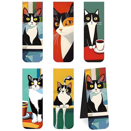 Niedliches magnetisches Lesezeichen für Frauen und Jugendliche, 5 Stück Katzen-Lesezeichen, personalisierte Seitenhalter, Lesezeichen-Clips für Schule, Büro, Studium und tägliches Lesezubehör für Niedliches magnetisches Lesezeichen für Frauen und Jugendliche, 5 Stück Katzen-Lesezeichen, personalisierte Seitenhalter, Lesezeichen-Clips für Schule, Büro, Studium und tägliches Lesezubehör für von TUYOBG