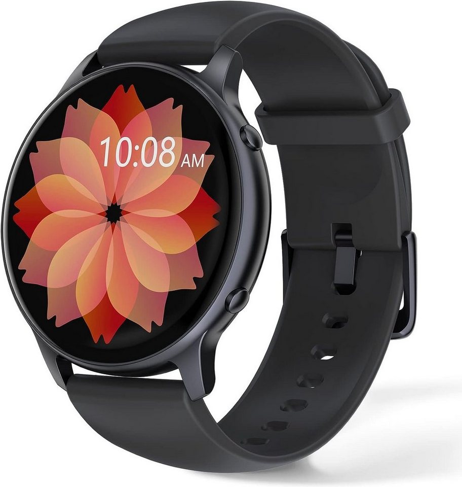 TUYOMA Smartwatch (1,3 Zoll, iOS und Android), Fitnessuhr IP68 Wasserdicht Schrittzähler mit Herzfrequenz 300mAh Akku von TUYOMA