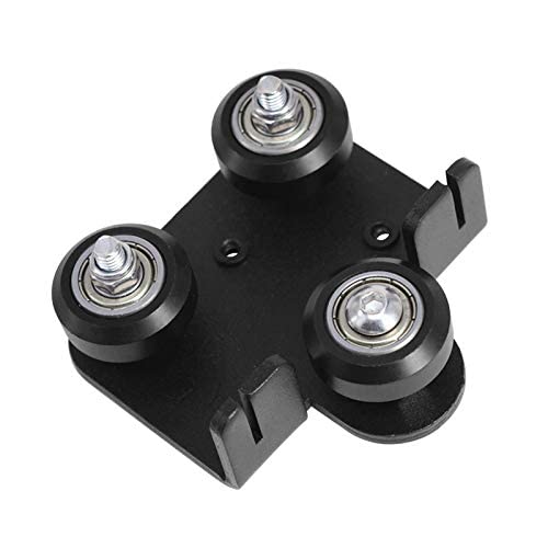 TUZUK 1 Satz CR10 3D-Extruder-Rückenstützplatte mit Riemenscheibe, extrudierende Rückplatte für Creality Ender-3 Ender 3s Ender 3 Pro Cr-10 Cr-10S S4 S5 Serie Aluminium-Strangpressrahmen 3D-Drucker von TUZUK