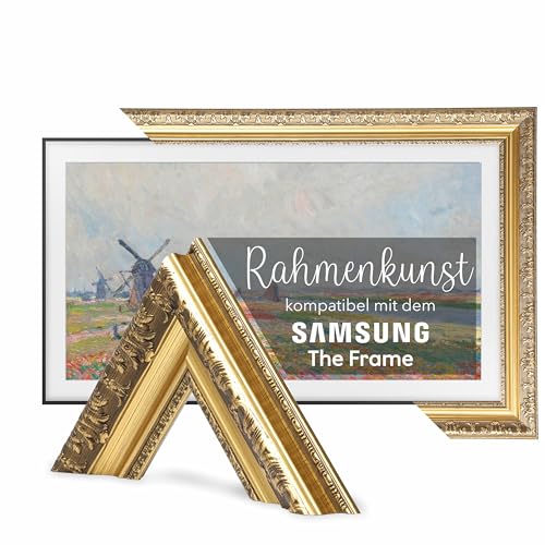 TV GUARD TV-Rahmen, TV-Rahmen kompatibel mit Samsung The Frame TV – Perfekte Passform, Keine Störungen, Art-Modus kompatibel (Rustikales Gold, 43 Zoll) von TV Guard