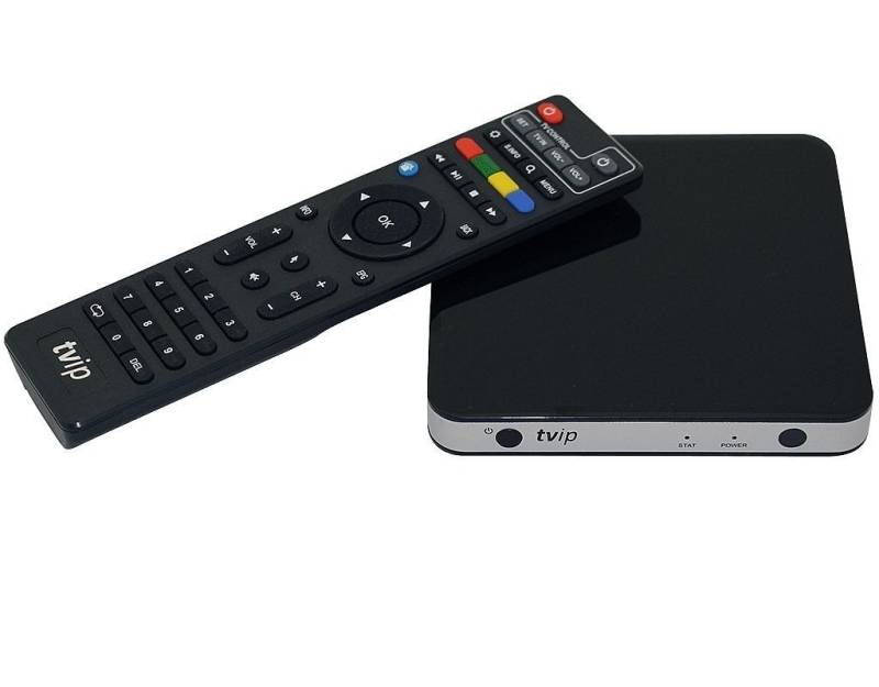 TVIP S-Box v.600 IPTV/OTT 4K UHD Media Player schwarz/silber von TVIP