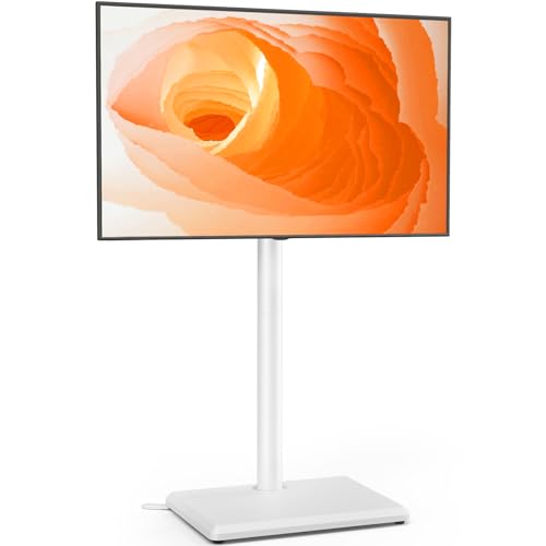 TVON Boden-TV-Ständer mit Halterung für die meisten 81,3 - 152,4 cm flachen/gebogenen Fernseher bis zu 40 kg, höhenverstellbare TV-Halterung mit Holzsockel, drehbarer TV-Ständer für Schlafzimmer, Ecke TVON Boden-TV-Ständer mit Halterung für die meisten 81,3 - 152,4 cm flachen/gebogenen Fernseher bis zu 40 kg, höhenverstellbare TV-Halterung mit Holzsockel, drehbarer TV-Ständer für Schlafzimmer, Ecke von TVON