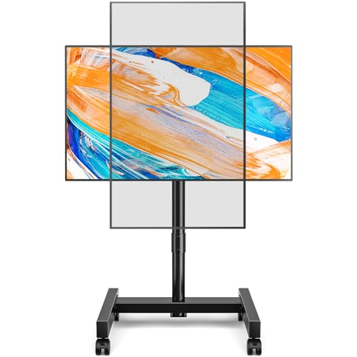 TVON TV Ständer mit Rollen Mobiler TV Standfuss für 13-50 Zoll Plasma/LCD/LED Fernseher, Höhenverstellbar Fernsehständer Rollbar TV Rollwagen Hält 20kg VESA 200x200 mm TVON TV Ständer mit Rollen Mobiler TV Standfuss für 13-50 Zoll Plasma/LCD/LED Fernseher, Höhenverstellbar Fernsehständer Rollbar TV Rollwagen Hält 20kg VESA 200x200 mm von TVON