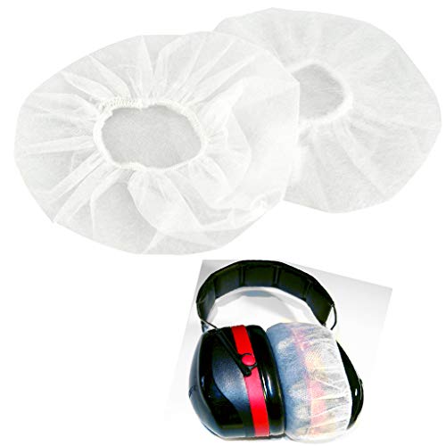 Sanitär-Einweg-Abdeckungen für Kopfhörer, Headsets, dehnbare Hygiene-Kopfhörerabdeckungen (11 cm-200 Stück) von TVP
