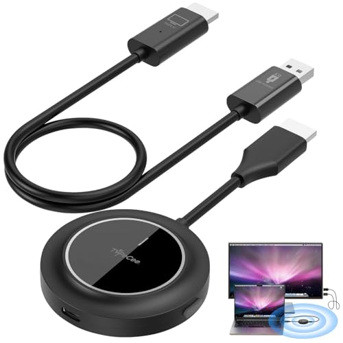 TVPeCee HDMI Funkübertragung: Wireless HDMI-Funk-Adapter mit Sender und Empfänger, 1080p, 5 GHz (HDMI Übertragungssystem, Transmitter Receiver, Verlängerung) von TVPeCee