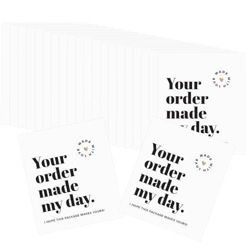 100 englische Dankeskarten, Geschenkverpackungskarten, einfaches Design Grußkarten, Geschenkverpackungszubehör 100 englische Dankeskarten, Geschenkverpackungskarten, einfaches Design Grußkarten, Geschenkverpackungszubehör von TVSVKWE