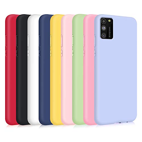 TVVT 9X Hülle für Samsung Galaxy A41, Ultra Thin TPU Case Stoßfest Anti-Scratch Hülle (9 Farben) - [ Schwarz + Rot + Weiß + Dunkelblau + Mintgrün + Pink + Dunkelpink + Helles Lila + Gelb ] von TVVT