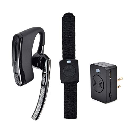 TWAYRDIO Radio Bluetooth Headset Walkie Talkie Wireless kabellos Ohrhörer with Finger PTT for 2 Pin Motorola CP040 CP200 DP1400 GP300 XT420 XT460 CLS1110 CLS1410 Hytera PD505 PD405 Funkgerät von TWAYRDIO