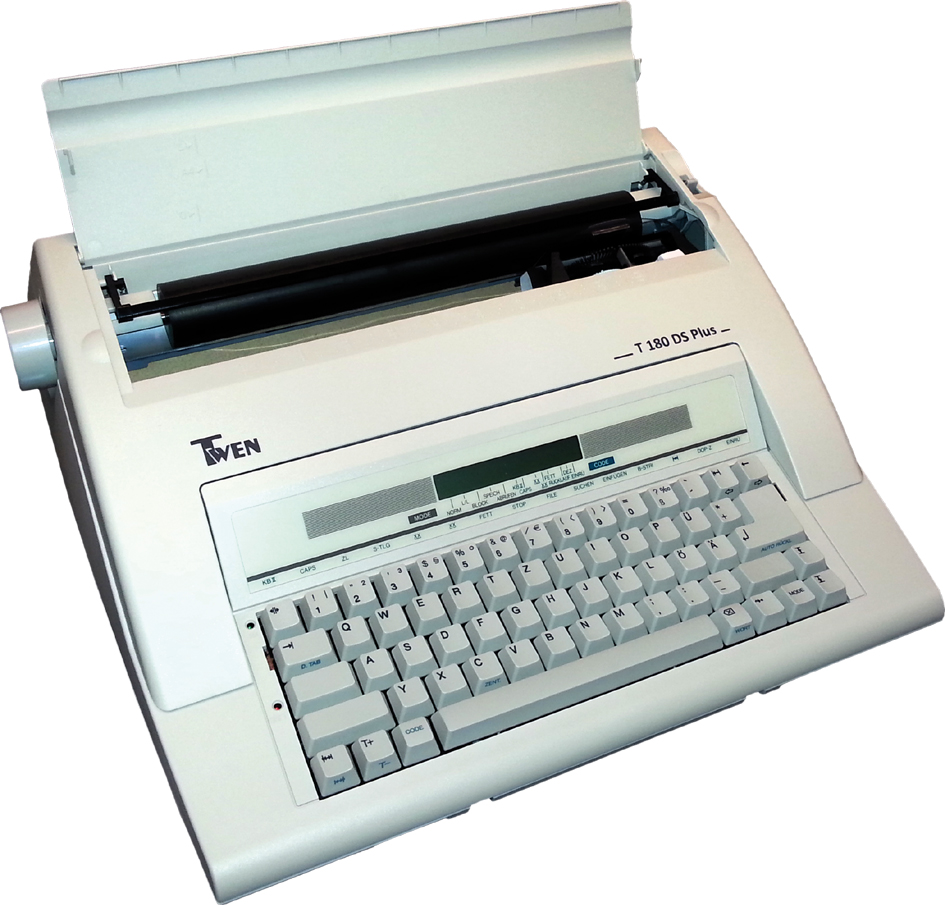 TWEN Elektrische Schreibmaschine , TWEN 180 DS PLUS, von TWEN