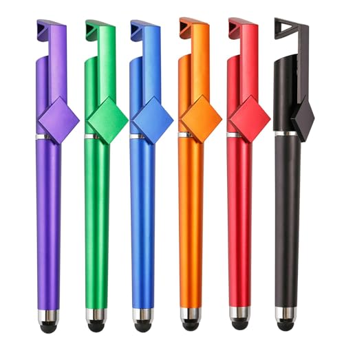 12 Stück Tablet Stift, Multifunktionaler Touchscreen Stift Kugelschreiber Telefonhalter für Tablet Telefon von TWEW
