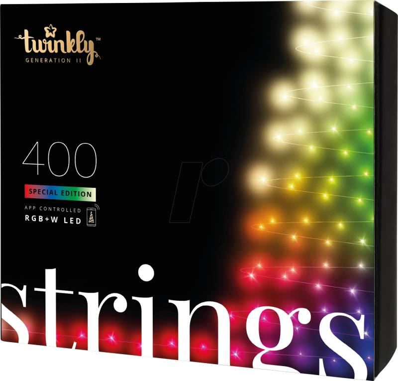 TWI1004ZZ - Smarte Lichterkette STRINGS, 400x 5mm LED RGBW , 32m von TWINKLY