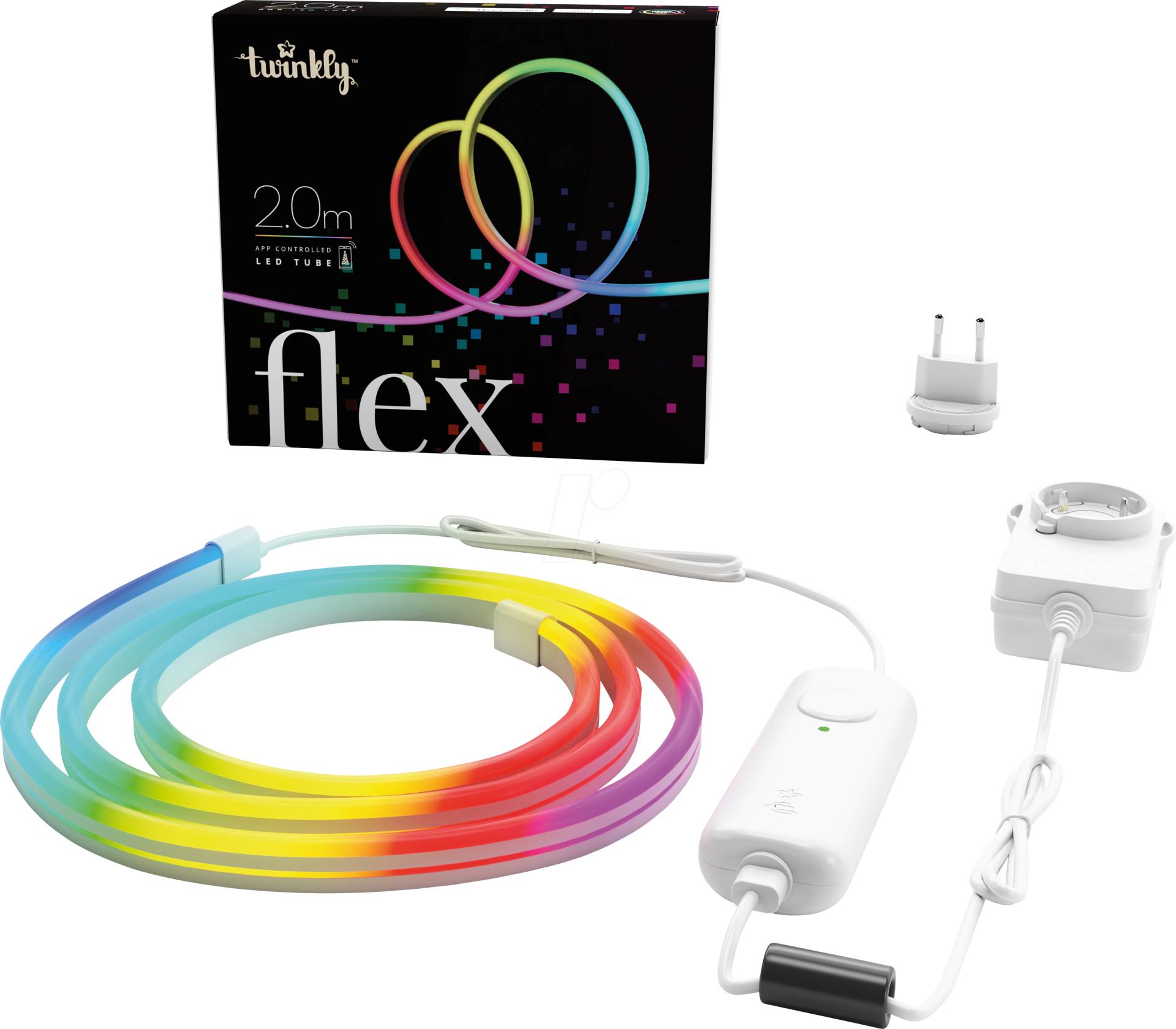 TWI1011ZZ - Smarter, flexibler LED Schlauch FLEX mit RGB LED, 2m von TWINKLY