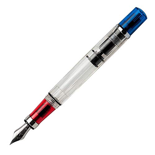 TWSBI Diamond 580 Kolbenfüllhalter Rot Blau von TWSBI