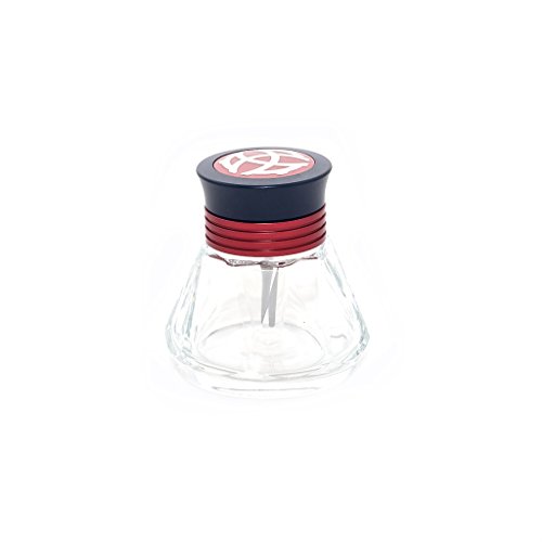 TWSBI Diamond ink bottle,Tintenfass,inkwell,Glas & Aluminium/Farbe Rot von TWSBI