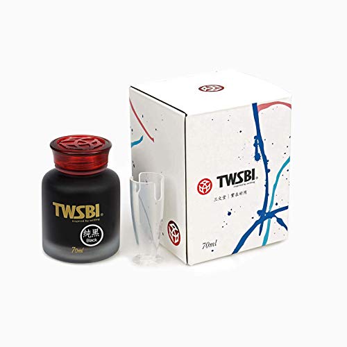 Twsbi Ink Black 70 ml Tinte für Füllfederhalter schwarz von TWSBI