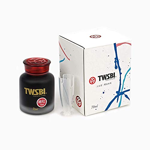 Twsbi Ink Red 70 ml Tinte für Füllfederhalter rot von TWSBI
