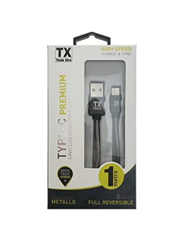 TX Think Xtra Premium wendbares Kabel Typ C aus Metall von TX Think Xtra