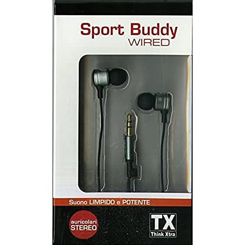 TX Metallic Sport Buddy Wired Earbuds Kopfhörer (Schwarz Hs-248 TX Metallic Sport Buddy Wired Earbuds Kopfhörer (Schwarz Hs-248 von TX