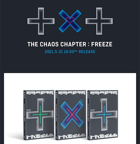 TXT-TOMORROW X TOGETHER - THE CHAOS CHAPTER : FREEZE [WORLD Ver.] Album CD+Folded Poster+GIFT (Photo acrylic key ring & card) von TXT