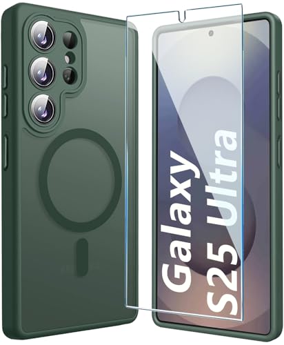 TXXO Schutzhülle für Samsung Galaxy S25 Ultra, Galaxy S25 Ultra, mit Displayschutzfolie, vollständiger Kameraschutz, schlanke, stoßfeste Abdeckung für S25 Ultra, Grün TXXO Schutzhülle für Samsung Galaxy S25 Ultra, Galaxy S25 Ultra, mit Displayschutzfolie, vollständiger Kameraschutz, schlanke, stoßfeste Abdeckung für S25 Ultra, Grün von TXXO