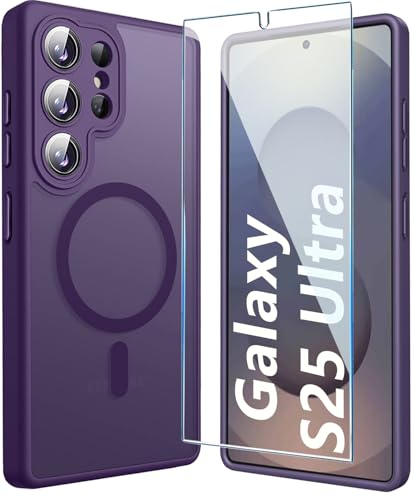 TXXO Schutzhülle für Samsung Galaxy S25 Ultra, Galaxy S25 Ultra, mit Displayschutzfolie, vollständiger Kameraschutz, schlanke, stoßfeste Abdeckung für S25 Ultra, Violett TXXO Schutzhülle für Samsung Galaxy S25 Ultra, Galaxy S25 Ultra, mit Displayschutzfolie, vollständiger Kameraschutz, schlanke, stoßfeste Abdeckung für S25 Ultra, Violett von TXXO