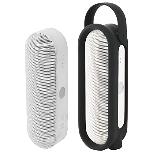 Silikonhülle für Beats Pill+ tragbarer kabelloser Lautsprecher – Stereo Bluetooth, TXEsign Reise Tragetasche Silikon Schutztasche mit Griff Stand Up Cover für Beats Pill+ (Schwarz) von TXesign