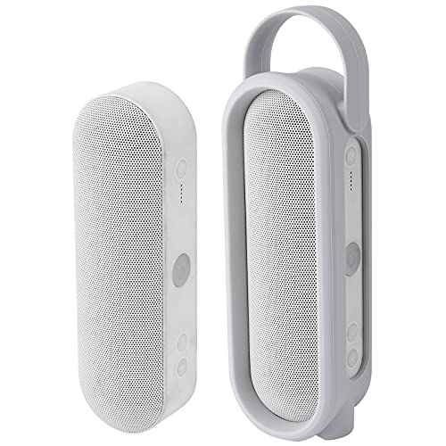 Silikonhülle für Beats Pill + tragbarer kabelloser Lautsprecher – Stereo-Bluetooth, TXEsign Reise-Tragetasche, Silikon-Schutzhülle mit Griff, Stand-Up-Abdeckung für Beats Pills+(Hellgrau) von TXesign