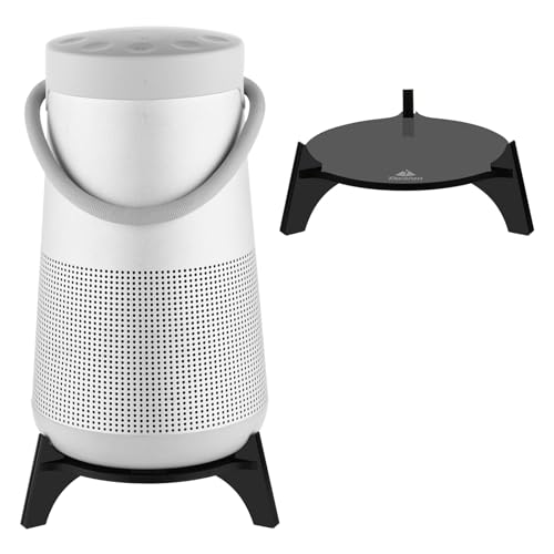 TXEsign Desktop-Ständer für Bose SoundLink Revolve+ Tragbarer Bluetooth-Lautsprecher, Acryl-Tisch-Lautsprecherständer, Schreibtisch-Display-Ständer, Basishalterung (schwarz) von TXesign