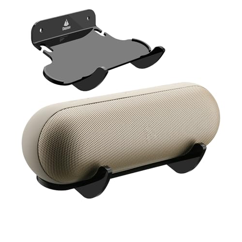 TXEsign Lautsprecher-Wandhalterung, schwimmendes Regal für Beats Pill (Version 2024), tragbarer Lautsprecher, 1 Packung Acryl-Lautsprecher-Wandhalter, Display-Wandregal für Beats Pill 2024 (Schwarz) von TXesign