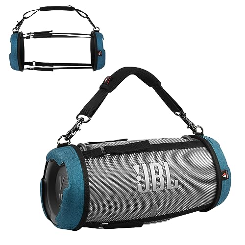 TXEsign Reise-Tragetasche für JBL Xtreme 2/Xtreme 3, wasserdicht, tragbar, Bluetooth-Lautsprecher, EVA-Hülle mit Griffschlaufe, Lautsprecherabdeckung für JBL Speaker Xtreme 2/Xtreme 3 (Marineblau) von TXesign