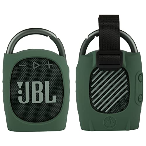 TXEsign Silikonhülle kompatibel mit JBL Clip 4 - Tragbarer Mini Bluetooth Lautsprecher Schutzhülle Tragetasche Cover für JBL Clip 4 (Grün) von TXesign