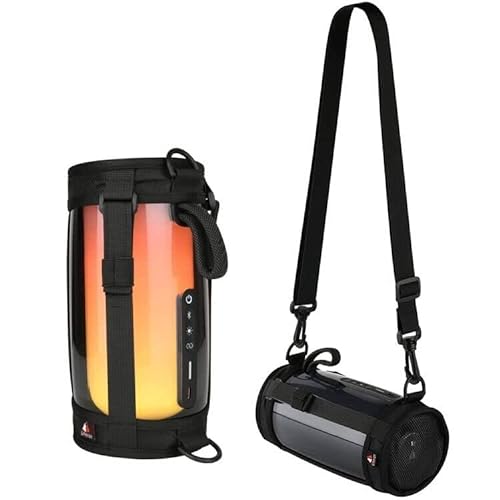 TXesign Reise-Tragegurt für JBL Pulse 5 – Tragbare Lautsprecher Reise Lautsprecher Tasche Schutzhülle mit verstellbarem Schultergurt Mesh Abdeckung von TXesign