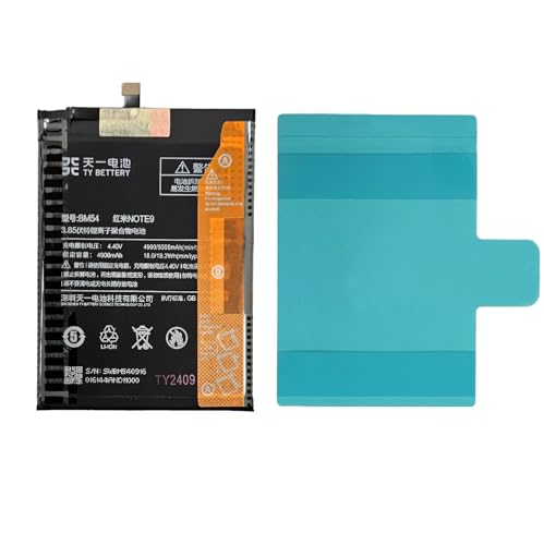 TY BETTERY® Akku BM54 kompatibel mit Xiaomi Redmi Note 9T / Redmi Note 9 Pro 5G von TY BETTERY