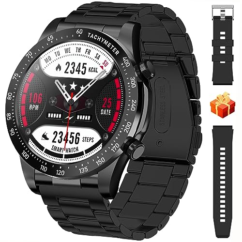 TYBERLEY Smartwatch Herren 1,43 Zoll AMOLED Anruf Bluetooth Fitness Tracker IP68 Wasserdicht Herzfrequenzmonitor Schlafmonitor Uhr für Android iOS Sport Smartwatch TYBERLEY Smartwatch Herren 1,43 Zoll AMOLED Anruf Bluetooth Fitness Tracker IP68 Wasserdicht Herzfrequenzmonitor Schlafmonitor Uhr für Android iOS Sport Smartwatch von TYBERLEY