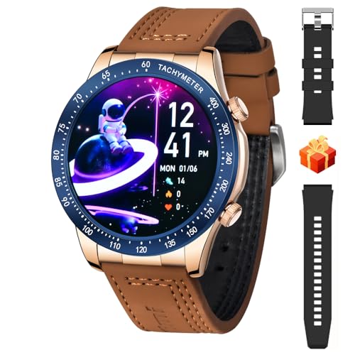 TYBERLEY Smartwatch Herren 1,43 Zoll AMOLED Anruf Bluetooth Fitness Tracker IP68 Wasserdicht Herzfrequenzmonitor Schlafmonitor Uhr für Android iOS Sport Smartwatch TYBERLEY Smartwatch Herren 1,43 Zoll AMOLED Anruf Bluetooth Fitness Tracker IP68 Wasserdicht Herzfrequenzmonitor Schlafmonitor Uhr für Android iOS Sport Smartwatch von TYBERLEY