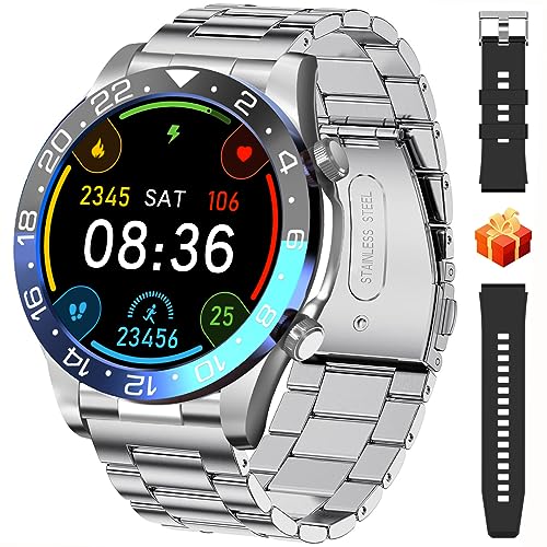 TYBERLEY Smartwatch Herren 1,43 Zoll AMOLED Anruf Bluetooth Fitness Tracker IP68 Wasserdicht Herzfrequenzmonitor Schlafmonitor Uhr für Android iOS Sport Smartwatch TYBERLEY Smartwatch Herren 1,43 Zoll AMOLED Anruf Bluetooth Fitness Tracker IP68 Wasserdicht Herzfrequenzmonitor Schlafmonitor Uhr für Android iOS Sport Smartwatch von TYBERLEY