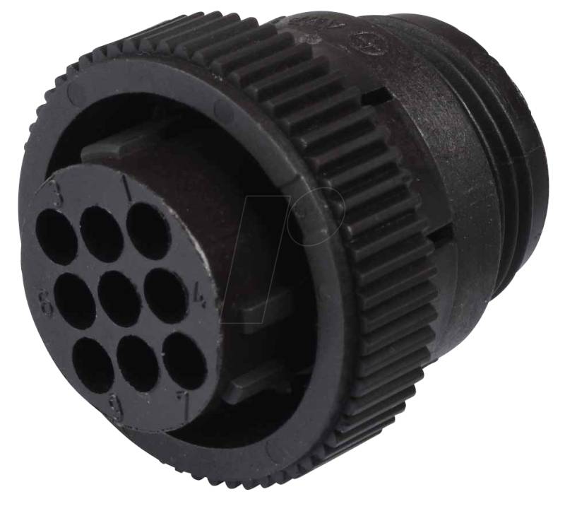 CPC SG 09B - 9-pol. Stecker-Leergehäuse für Buchsenkontakte von TYCO-ELECTRONICS