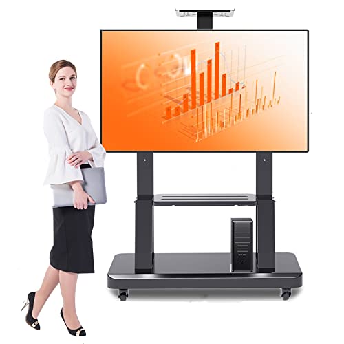 50/55/60/65/70 Zoll TV-Display-Ständerwagen auf Rädern, hoher, höhenverstellbarer Universal-TV-Rollwagen, Schlafzimmer, Studio, Konferenzraum 50/55/60/65/70 Zoll TV-Display-Ständerwagen auf Rädern, hoher, höhenverstellbarer Universal-TV-Rollwagen, Schlafzimmer, Studio, Konferenzraum von TYLDBNF