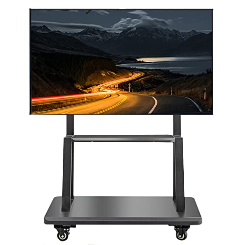 Bodenstehender, universeller, rollender TV-Wagenständer mit Rädern und Stauraum, passend für 32-75-Zoll-Plasma-Flachbildfernseher, höhenverstellbar, Wohnzimmer, Schlafzimmer Bodenstehender, universeller, rollender TV-Wagenständer mit Rädern und Stauraum, passend für 32-75-Zoll-Plasma-Flachbildfernseher, höhenverstellbar, Wohnzimmer, Schlafzimmer von TYLDBNF