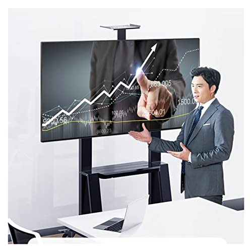 Rollbarer TV-Ständer, TV-Wagen für Flachbildfernseher, passend für 40 45 50 55 65 70 Zoll Fernseher, aufrechter TV-Wagen mit Ablage für Wohnzimmer, Konferenzen, Gewerberäume Rollbarer TV-Ständer, TV-Wagen für Flachbildfernseher, passend für 40 45 50 55 65 70 Zoll Fernseher, aufrechter TV-Wagen mit Ablage für Wohnzimmer, Konferenzen, Gewerberäume von TYLDBNF