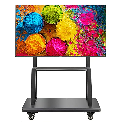 Rollbarer TV-Wagen für 32–65 Zoll, höhenverstellbar, schwarz, Moderne, bodenstehende Universal-TV-Ständerhalterung für Zuhause, Restaurant, Klassenzimmer Rollbarer TV-Wagen für 32–65 Zoll, höhenverstellbar, schwarz, Moderne, bodenstehende Universal-TV-Ständerhalterung für Zuhause, Restaurant, Klassenzimmer von TYLDBNF