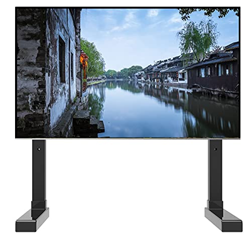 Tisch-TV-Ständer für 65 60 55 50 43 Zoll LED-LCD-Bildschirme, schwarzer freistehender, robuster TV-Display-Ständer, für Wohnzimmer/Schlafzimmer/Büro Tisch-TV-Ständer für 65 60 55 50 43 Zoll LED-LCD-Bildschirme, schwarzer freistehender, robuster TV-Display-Ständer, für Wohnzimmer/Schlafzimmer/Büro von TYLDBNF