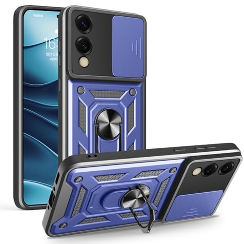 TYLYJSU Hülle für Samsung Galaxy S25 Edge, Kameraschutz Schiebeabdeckung, Kratzfest Militärischer Sturzschutz Ring mit Magnetische für Autohalterung,Blau,S25 Edge TYLYJSU Hülle für Samsung Galaxy S25 Edge, Kameraschutz Schiebeabdeckung, Kratzfest Militärischer Sturzschutz Ring mit Magnetische für Autohalterung,Blau,S25 Edge von TYLYJSU
