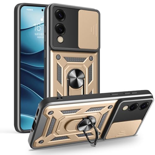 TYLYJSU Hülle für Samsung Galaxy S25 Edge, Kameraschutz Schiebeabdeckung, Kratzfest Militärischer Sturzschutz Ring mit Magnetische für Autohalterung,Gold,S25 Edge TYLYJSU Hülle für Samsung Galaxy S25 Edge, Kameraschutz Schiebeabdeckung, Kratzfest Militärischer Sturzschutz Ring mit Magnetische für Autohalterung,Gold,S25 Edge von TYLYJSU