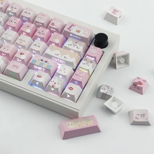 TYRIXKI Mao Profile niedliche schwarze rosa transparente Tastenkappe für DIY Cherry MX Swithes mechanische Tastaturen TYRIXKI Mao Profile niedliche schwarze rosa transparente Tastenkappe für DIY Cherry MX Swithes mechanische Tastaturen von TYRIXKI