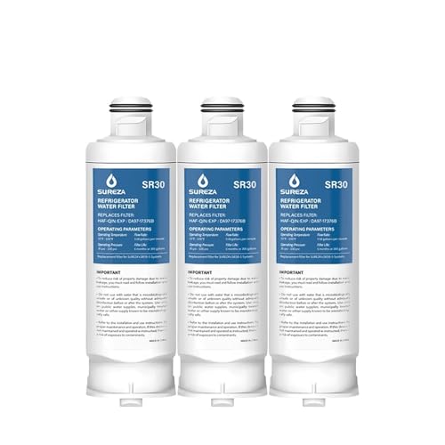 Ersatz-Wasserfilter for Kühlschränke, Modell DA97-17376B, kompatibel mit Samsung HAF-QIN/EXP DA97-08006C RF28R7351SG WS645A, 1-3er-Pack(3 PCS) von TYRLBDXS